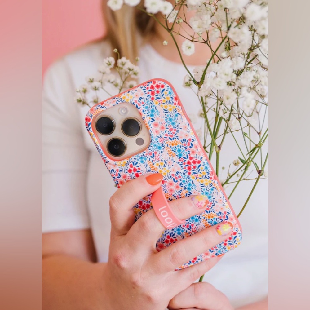 Loopy Case Floral Multi-Color Phone Case with Loopy Strap
